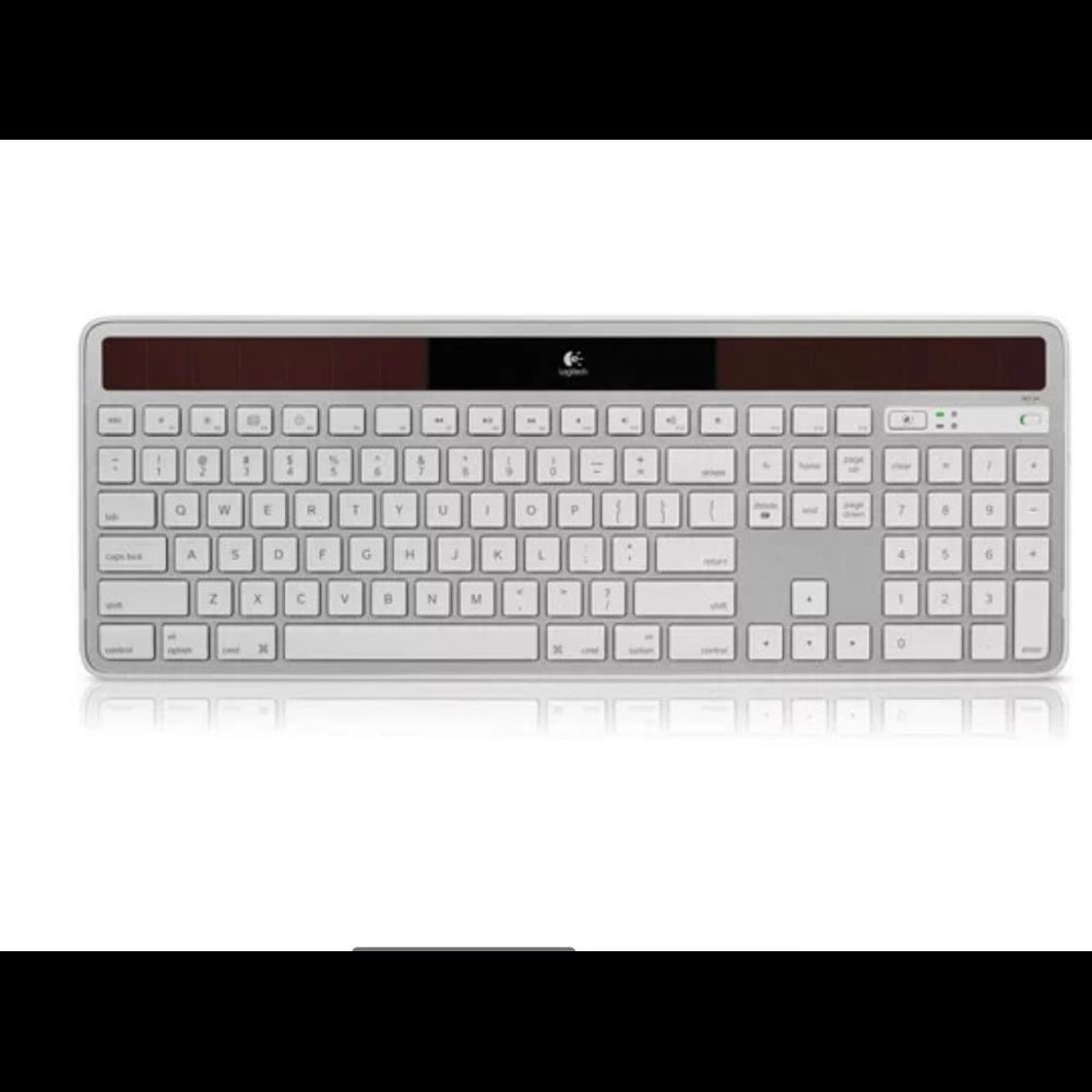 Logitech Wireless, solar keyboard.